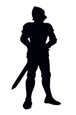 Şövalye. Vektör çizim