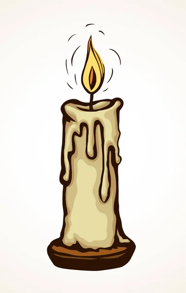 蜡烛。矢量绘图 — 图库矢量图片