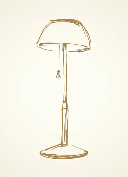 Schaduw lamp. Vector tekening — Stockvector