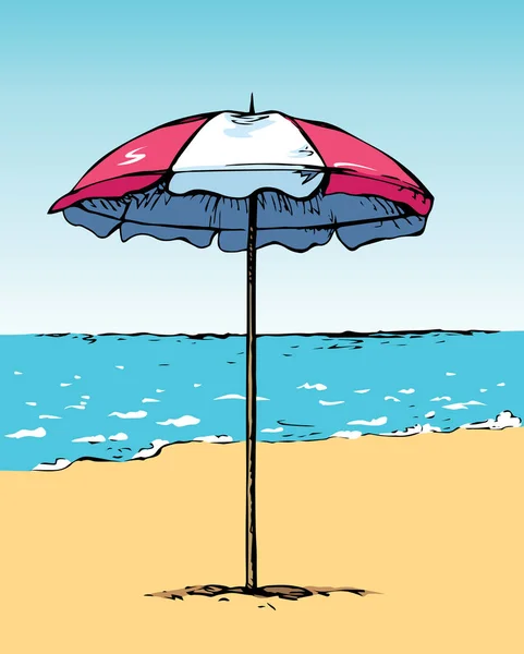 日傘。ベクトル描画 — ストックベクタ