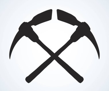 Balta simgesini seçin. Vektör çizim işareti