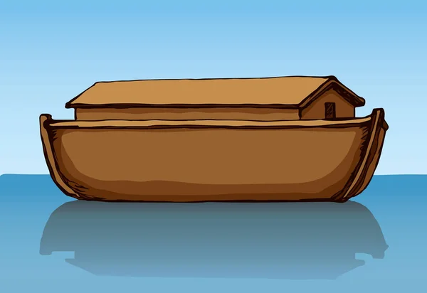 Biblical Noah's Ark. Vector drawing — Stock Vector