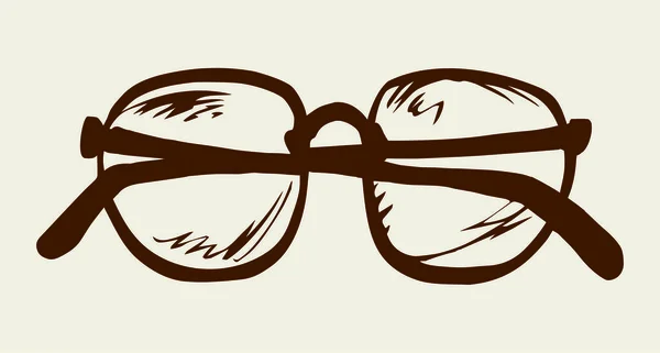 Lunettes pliées. icône de dessin vectoriel — Image vectorielle