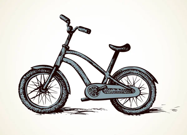 Le vélo. Dessin vectoriel — Image vectorielle
