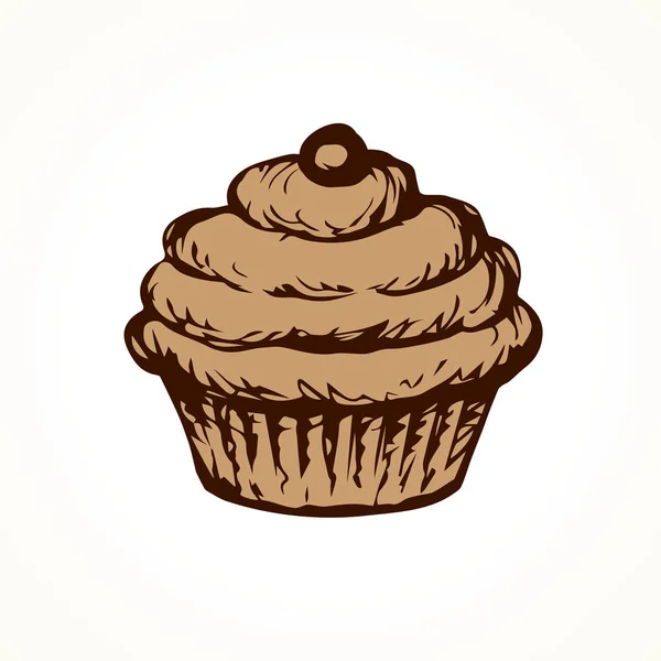 Gâteau. Dessin vectoriel — Image vectorielle