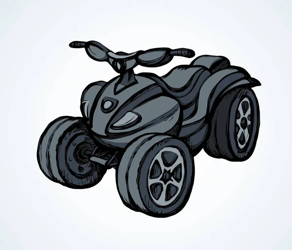 Quad bike. Dessin vectoriel — Image vectorielle