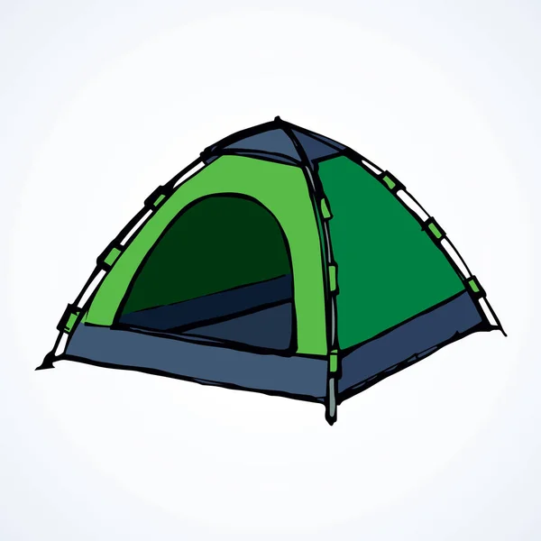 Tent. Vector tekening — Stockvector