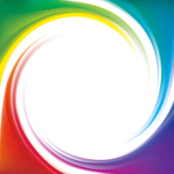 Fondo vectorial del espectro espiral del arco iris — Vector de stock