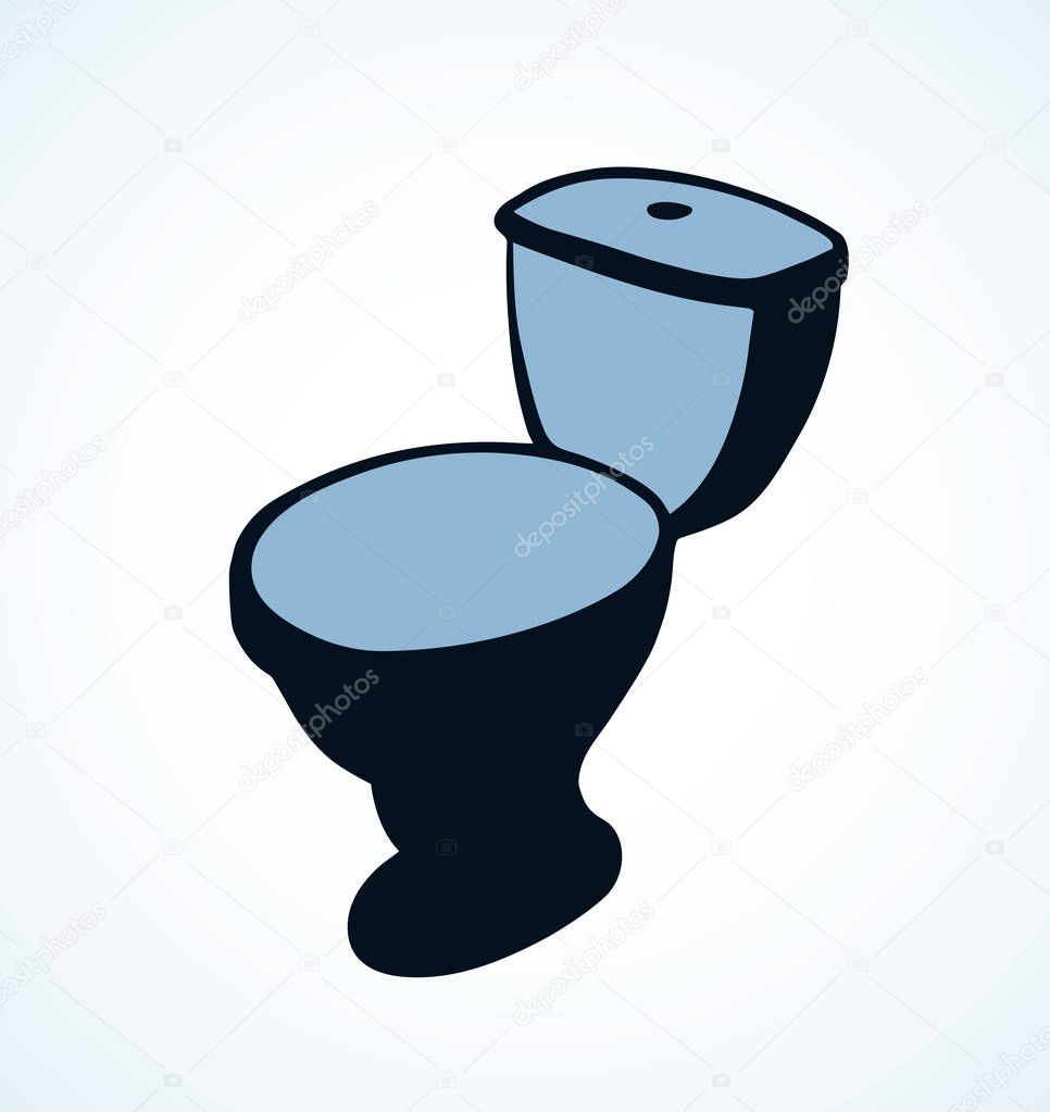 Toilet. Vector drawing