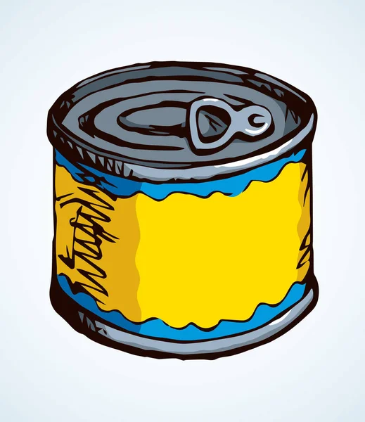 O Fish Can. Ícone de desenho vetorial — Vetor de Stock