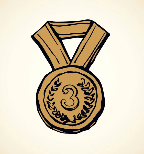 Médaille. Dessin vectoriel — Image vectorielle