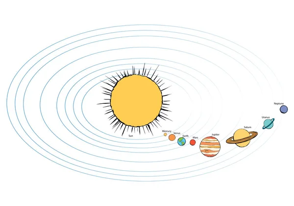 Saturn. Vector drawing — Stock Vector