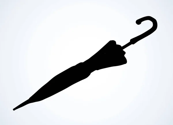 Складной зонтик. Значок векторного рисунка — стоковый вектор