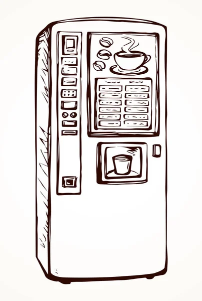 Cafeteira. Desenho vetorial — Vetor de Stock