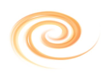 Girdap sanatı hareketi beyaz arkaplanda sevgi dolu metin alanlarını dalgalandırıyor. Güzel kıvrımlı yüzey yumuşak terracotta rengi. Saf taze havuç, kavun, balkabağı, kayısı, limon tatlı şurubu.