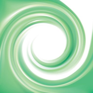 Pürüzsüz, parlak, yaratıcı karışım dalgalı, eddy biyo-jade, radyal kıvrımlı, beyaz huninin ortasında yazı için yere düşkün. Jel sıvı krem yüzey canlı malakit nane rengi