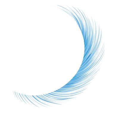 Parlak soğuk, saf cyan patlama şekli sanat tasarımı çiziyor. Modern sanatçı yaratıcı çizgi tarzında kıvrımlı yıkama şekli logosu. Metin için ışık uzayındaki gök mavisi kış rüzgarı dekoru amblemi