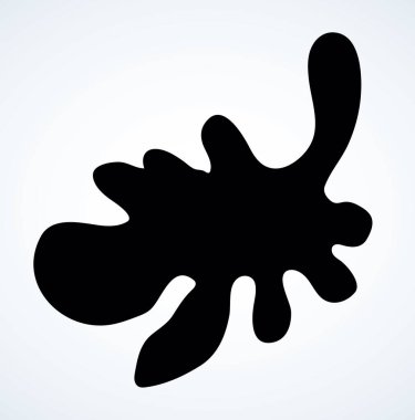 Yakın çekim mikro görüş yaratıcı organik grip faunası vücut elementi. Siyah renkli mürekkep boyalı el, hayat okulu fen bilimleri virolojisi resimli beyaz resim arkaplanı çizdi. Sanatçı karikatür çizim tarzı tasarım