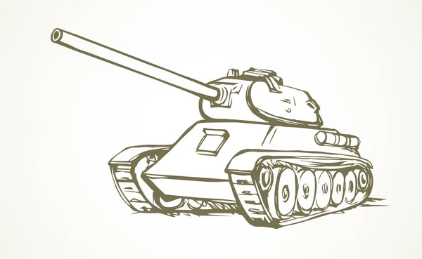 現代の部隊ミサイルは白地の戦場を背景に射撃作戦の概要を撮影する 線黒インク手描き航空機ハウザー戦時ロゴでアートレトロドア漫画スタイルペン紙のスペースにテキスト — ストックベクタ