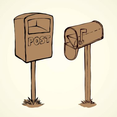 Beyaz arka planda Usa metalik açık fatura gelen kutusu bayrağı. Serbest çizgi siyah mürekkep el çizimi web medya nesnesi logosu amblemi resim antika karalama tarzı kalemle kağıt üzerine yazı için boşluk