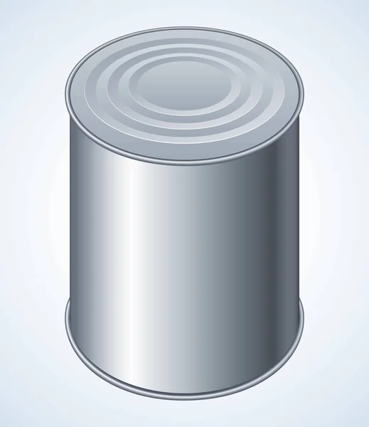 Tincan Santé Bonne Boîte Banque Cap Espace Texte Étiquette Magasin — Image vectorielle