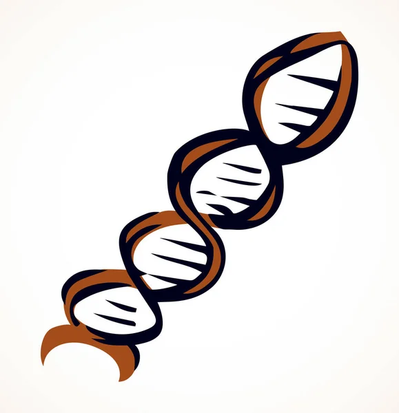 Close Eenvoudige Curve Micro Gezond Lichaam Natuur Stam Zuur Streng — Stockvector