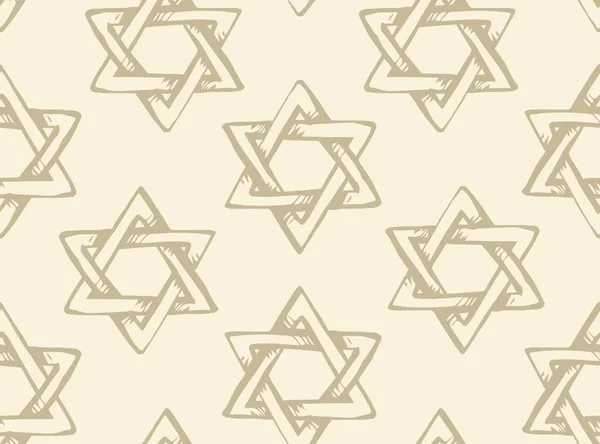 Velho Kosher Judaic Chanukkah Magen Forma Pano Fundo Herança Deus — Vetor de Stock