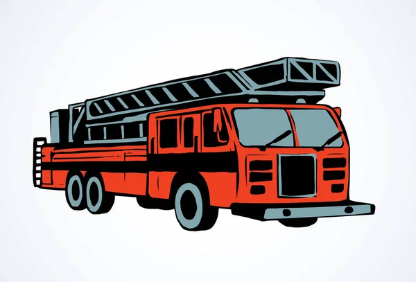 911 Hulp Diesel Rijden Busje Squad Witte Weg Achtergrond Heldere — Stockvector