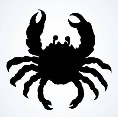 Büyük, sağlıklı decapod hafif kumda sürünüyor. Koyu renk mürekkep aşçı, ıstakoz amblemi, retro sanat çerçevesi çizimi kağıt metin alanının üzerine işlemeli baskı şekli. Üst görünümü kapat