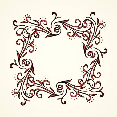 Eski sevimli romantik kitap kurdelesi kıvrımlı fiyonk etiketi beyaz kağıt arka planda izole edilmiş. Freehand siyah mürekkep ana hatlarıyla çizilmiş kıvrımlı köşe çizimi sanatsal kırsal kıvrımlı karalama tarzı.