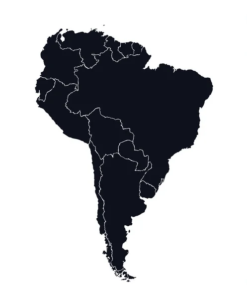 Forma Zona Del Subcontinente Big Equator Sobre Fondo Blanco Línea — Vector de stock