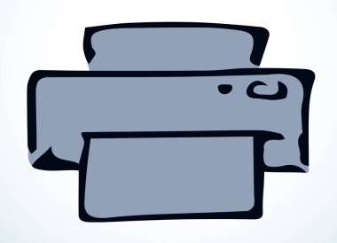 Modern, sevimli ev doktoru dijital elektrik kalite bilgisayar çizici elementini kopyaladı. Siyah renkli mürekkep kalem el çizimi düz fikir resim tasarımı karalama stili. Yakın görünüm masaüstü metin alanı arkaplanı