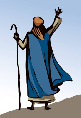 Antik İsrail erkek kanun adamı haham personel jesti standının simge logosunu hazırlar. Klasik sanat eseri çizimi, çizgi film gökyüzü hikayesi. Beyaz Asyalı Suudi doğu insani elbise kostüm kültürü