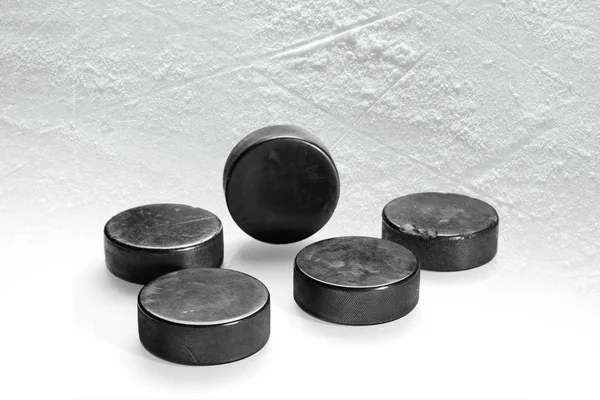 Fragment Ice Hockey Platform Washers Concept Hockey — Stock Photo, Image