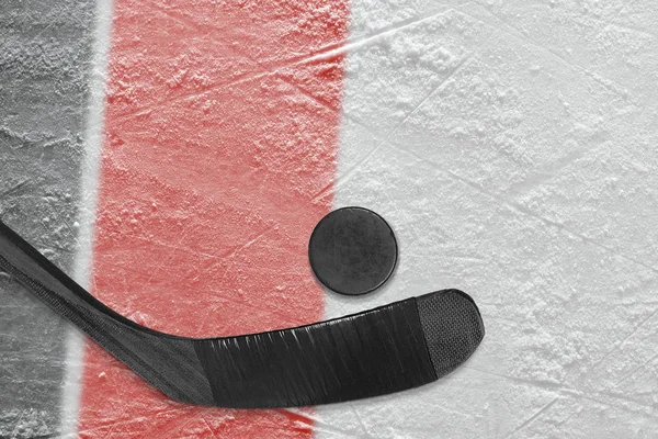 Hokejové Příslušenství Hokejové Aréně Koncepce Hokej — Stock fotografie