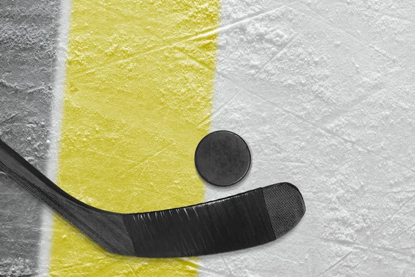 Hockey Accessories Ice Hockey Arena Concept Hockey — Stock Photo, Image