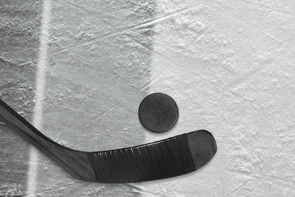 Accessoires Hockey Sur Glace Arène Hockey Concept Hockey Papier Peint — Photo