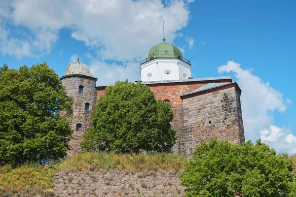 Średniowieczny zamek w mieście Vyborg — Zdjęcie stockowe