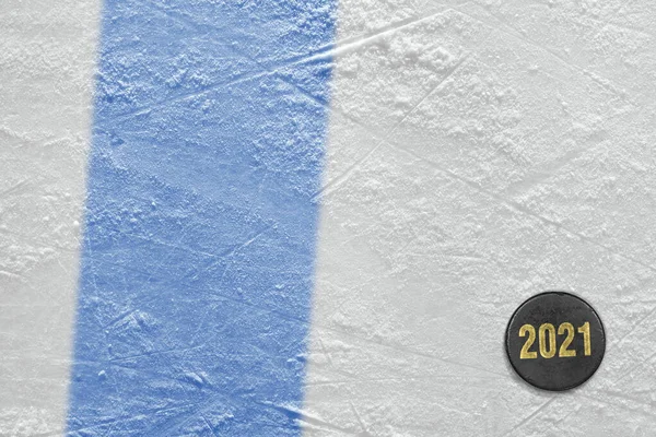 Fragment Van Een Conceptuele Sportachtergrond Accessoires Hockeyseizoen — Stockfoto