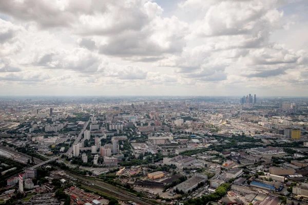 Moskova Şehir Görünümü Ostankino Kulesi — Stok fotoğraf