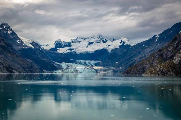 John Hopkins Gleccser Alaszkában Glacier Nemzeti Park — Stock Fotó