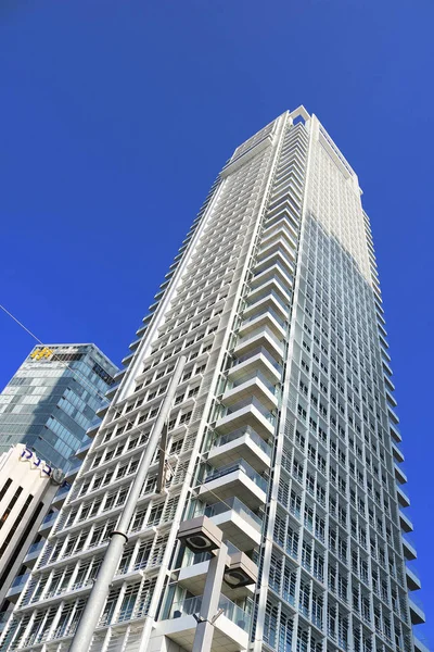 Tel Aviv Israel September 2017 Migdal Bank Beynleumi Tower Gebäude — Stockfoto