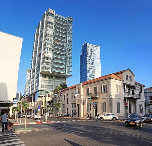 Tel Aviv Israel Septembre 2017 Trafic Sur Rue Hana Mordekhai — Photo