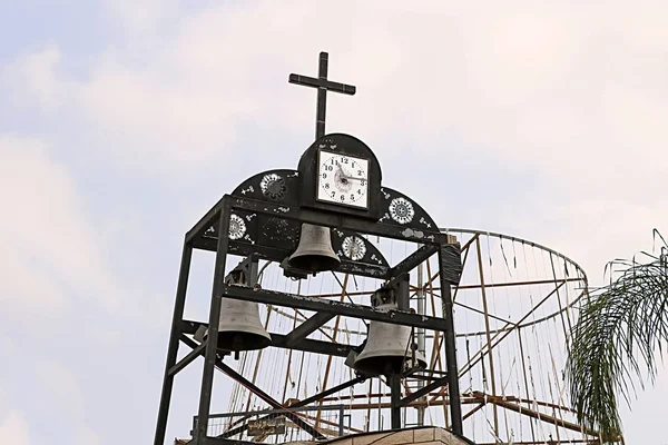 Reloj San Gabriels Iglesia Greco Ortodoxa Anunciación Nazaret Israel —  Fotos de Stock