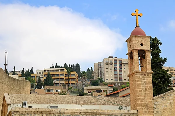 Βρετανοί Ελληνική Ορθόδοξη Εκκλησία Του Ευαγγελισμού Ναζαρέτ Ισραήλ — Φωτογραφία Αρχείου