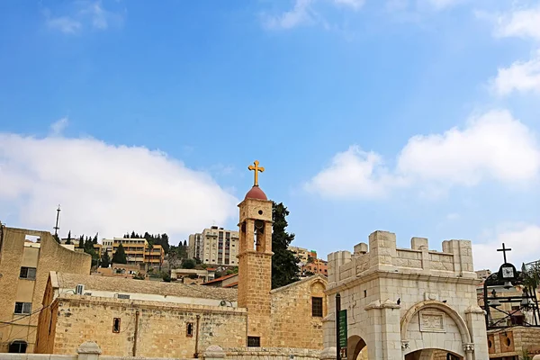 受胎告知 ナザレ イスラエルの ガブリエルス ギリシャ正教の教会 — ストック写真