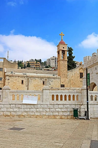 Santa Gabriels Igreja Ortodoxa Grega Anunciação Nazaré Israel — Fotografia de Stock