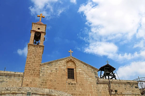 Βρετανοί Ελληνική Ορθόδοξη Εκκλησία Του Ευαγγελισμού Ναζαρέτ Ισραήλ — Φωτογραφία Αρχείου