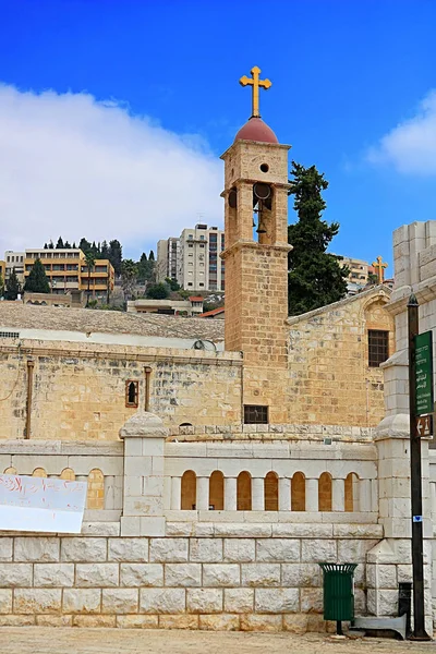 Gabriels Gresk Ortodokse Kirke Bebudelsen Nasaret Israel – stockfoto