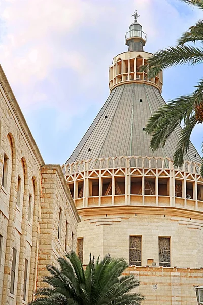 Купол Благовещения Пресвятой Богородицы Церковь Благовещения Назарете Израиль — стоковое фото